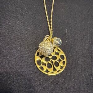 COACH Signature C Charm Necklace